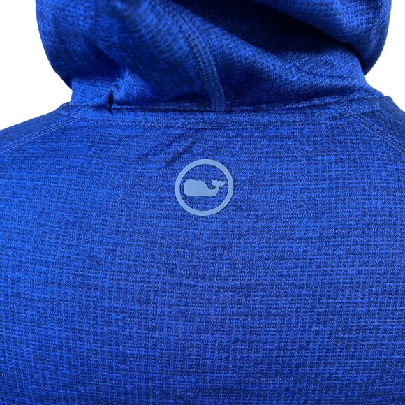 Vineyard Vines Mens Blue Polyester On-The-Go Sankaty Hoodie  Lightweight Size S - Picture 5 of 8